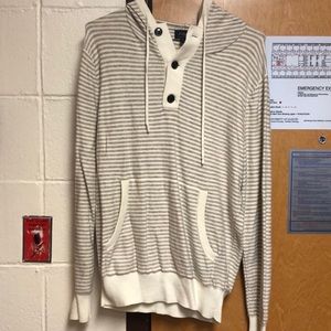 Striped Henley Hoodie